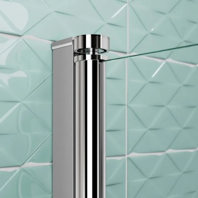 Stafford 1400x700 Shower Bath & 4mm Screen with Rail