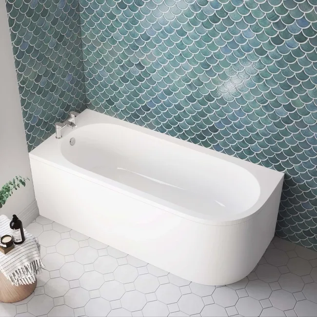 Oakham 1700 Space Saving Bath - Left Handed