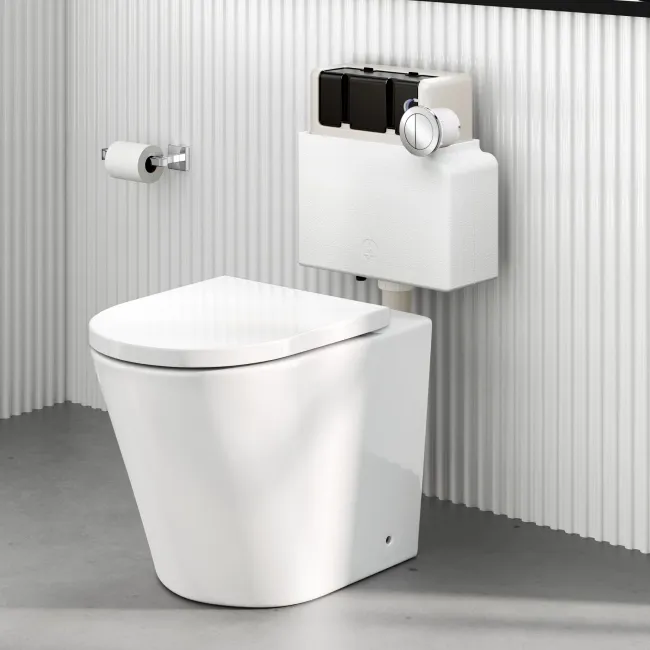 Arizona Pneumatic Concealed Cistern With Chrome Round Push Button