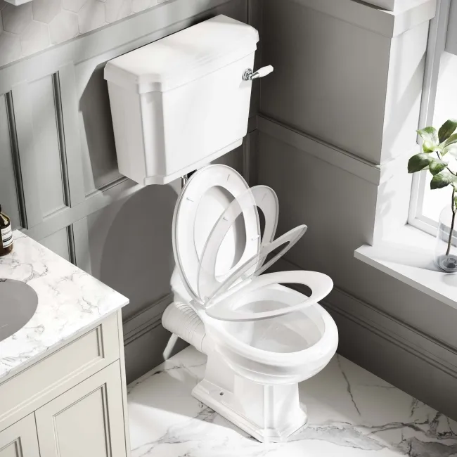 Hudson Traditional Toilet With Low-level Cistern And Soft Close Seat