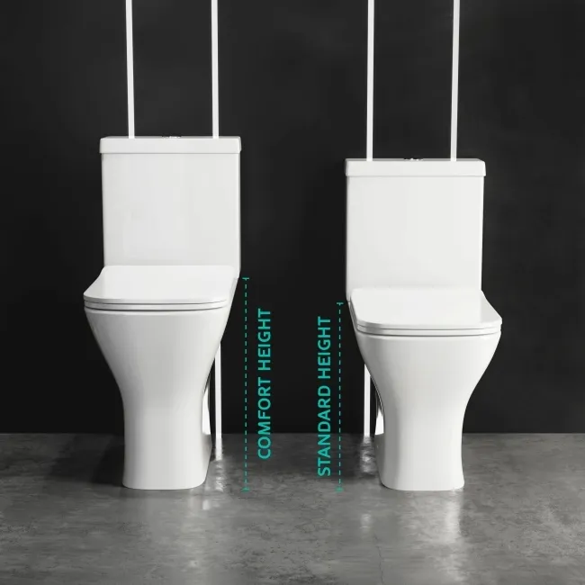 Atlanta Close Coupled Toilet With Soft Close Slim Seat