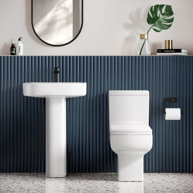 Portland Close Coupled Toilet With Soft Close Slim Seat