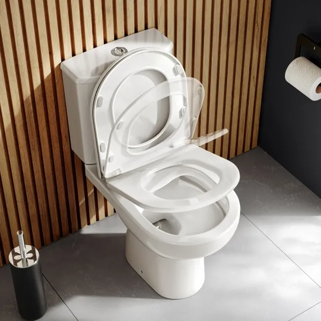Casper Rimless Close Coupled Toilet With Slim Soft Close Seat
