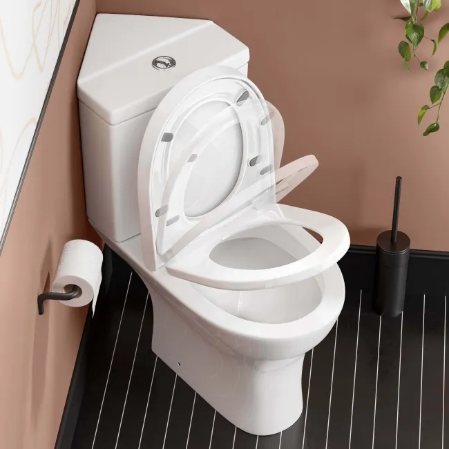 Orlando Close Coupled Corner Toilet With Soft Close Seat