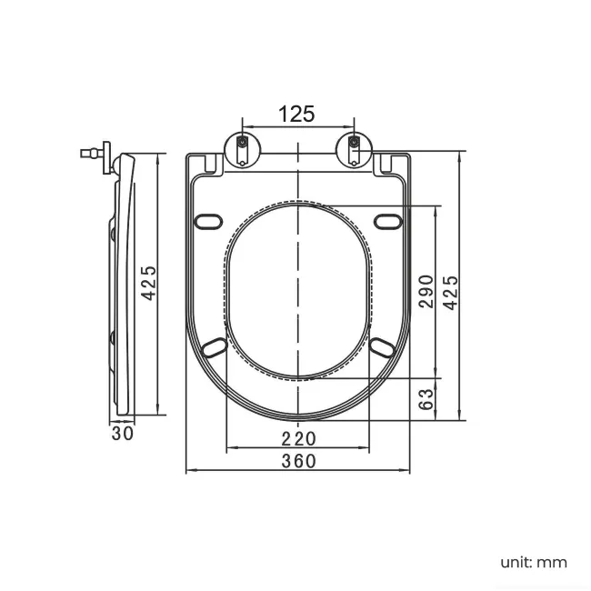 Kansas Traditional Rimless Back To Wall Toilet With Premium Soft Close Seat