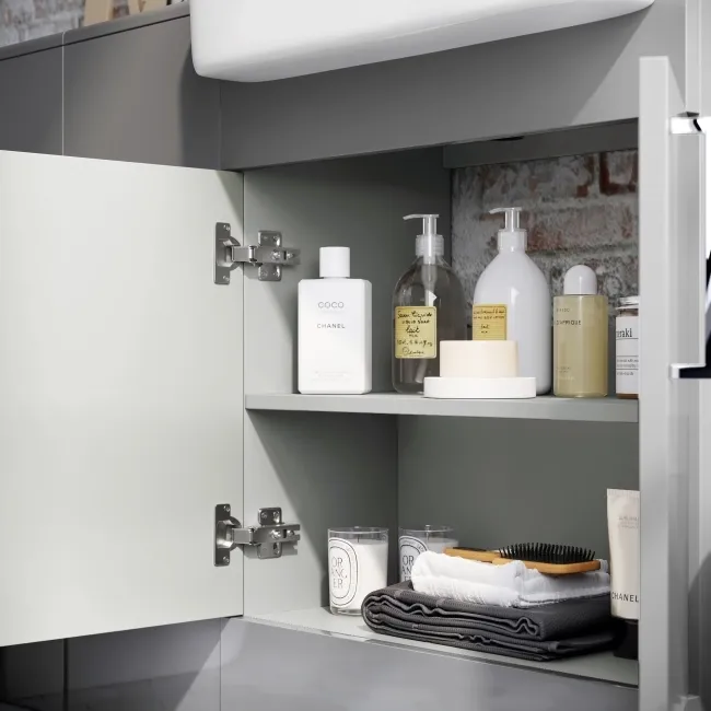 Harper Stone Grey Combination Vanity Basin and Atlanta Toilet 1500mm