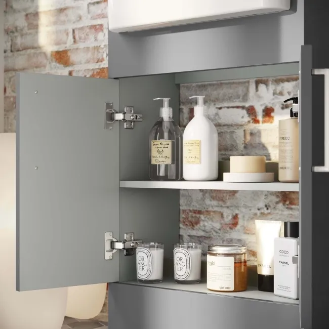 Harper Stone Grey Vanity with Semi Recessed Basin 500mm