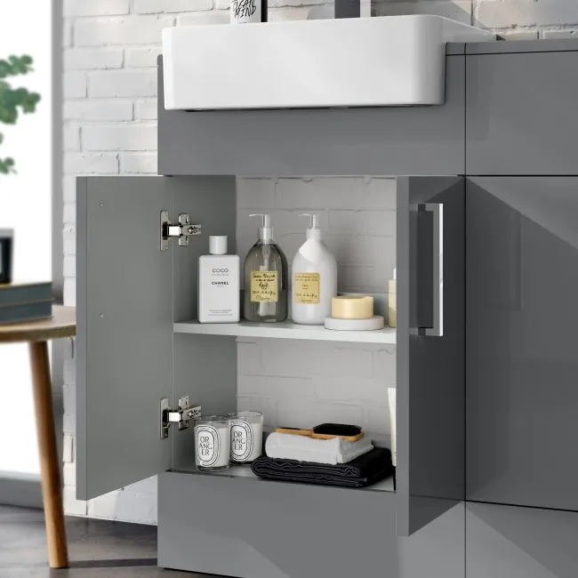 Harper Stone Grey Combination Vanity Basin & Miami Toilet 1000mm