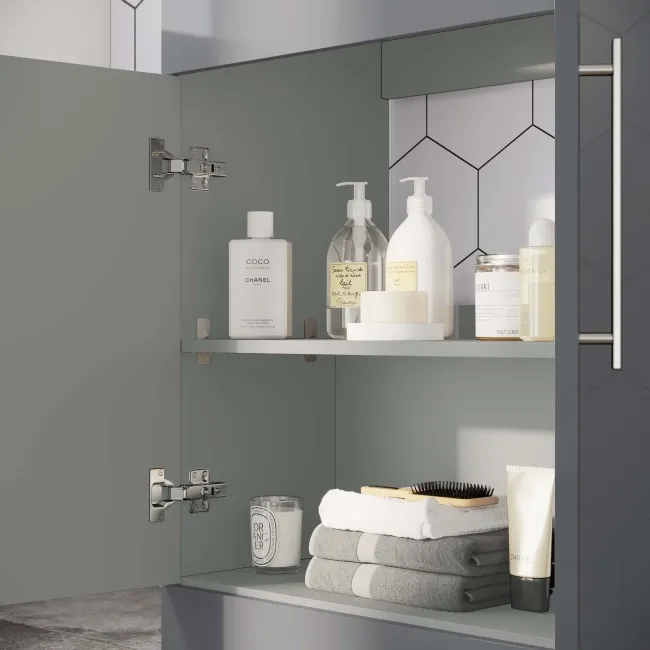 Avon Stone Grey Cabinet with Marble Top 600mm - Excludes Counter Top Basin