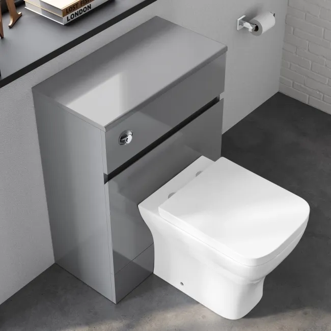 Foster Stone Grey Combination Vanity Basin and Atlanta Toilet 1200mm