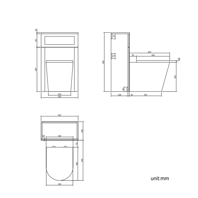 Bermuda Traditional Midnight Green Slimline Back To Wall Unit and Boston Toilet