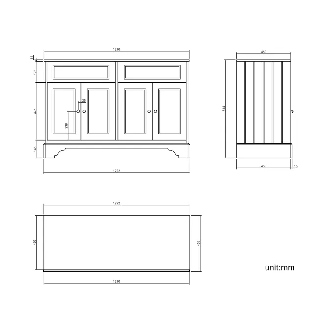 Lucia Midnight Green Double Vanity with Marble Top & Oval Counter Top Basin 1200mm - Brushed Brass Accents