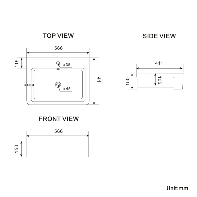 Monaco Inky Blue Combination Vanity Basin and Seattle Toilet 1500mm - Brass Knurled Handles