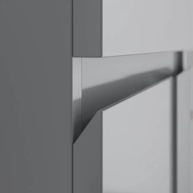 Foster Stone Grey Combination Vanity Basin and Boston Toilet 1500mm