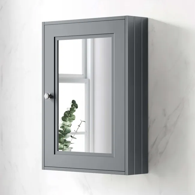 Dove Grey Mirror Cabinet 700x500mm