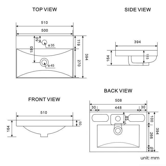 Havana Fluted Coastal White Combination Vanity Basin and Aruba Toilet 1000mm - Brushed Brass Accents