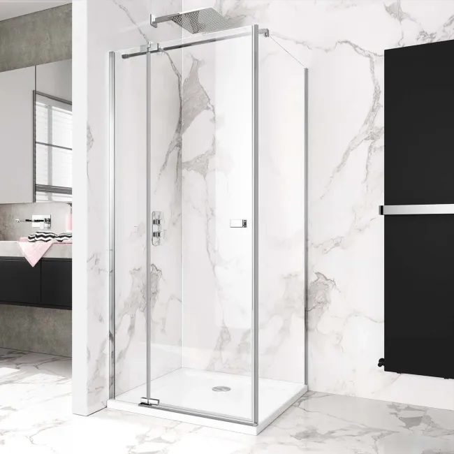 Vienna Easy Clean 8mm Hinged Shower Enclosure 800x800mm
