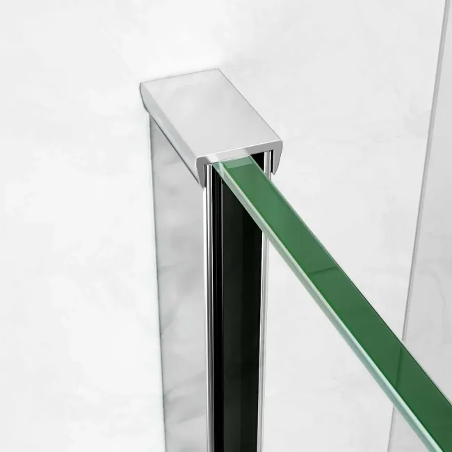 Copenhagen Easy Clean 8mm Wet Room Shower Glass Panel 1400mm & 250mm Return Panel