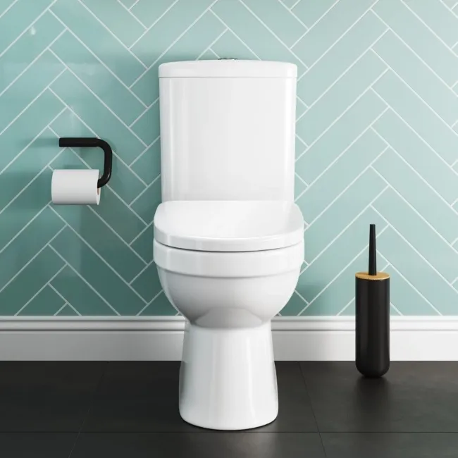 Seattle Rimless Close Coupled Toilet With Soft Close Seat