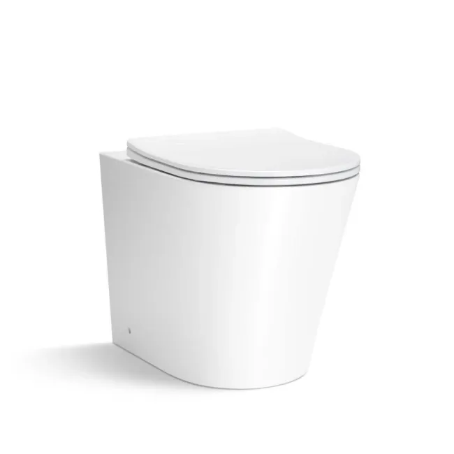 Boston Rimless Back To Wall Toilet With Premium Soft Close Slim Seat