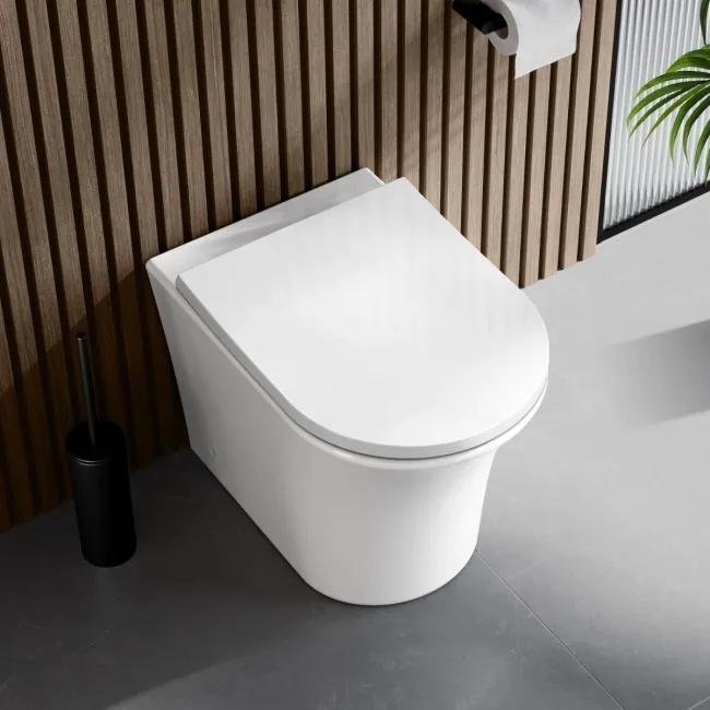 Tucson Rimless Back To Wall Toilet With Premium Soft Close Seat