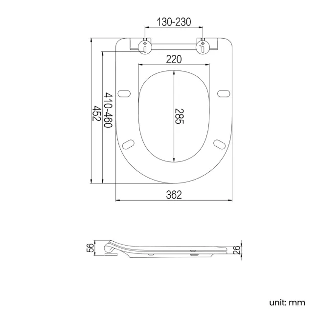 Denver Rimless Comfort Height Back To Wall Toilet With Premium Soft Close Slim Seat