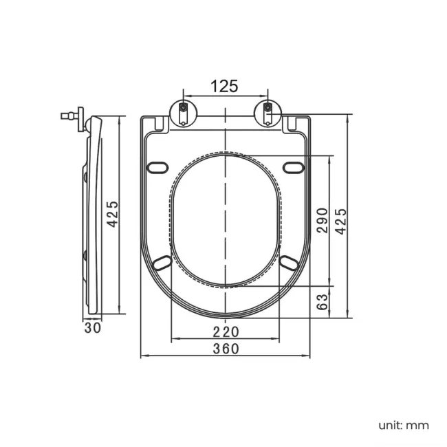 Utah Rimless Comfort Height Back To Wall Toilet With Premium Soft Close Seat