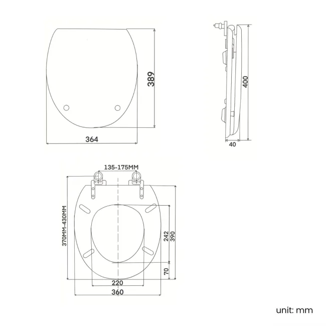 Hudson Traditional Close Coupled Toilet With Graphite Grey Wooden Seat - Brushed Brass Lever