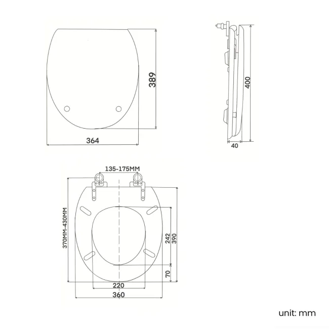 Hudson Traditional Close Coupled Toilet With Cashmere Pink Wooden Seat - Brushed Brass Lever