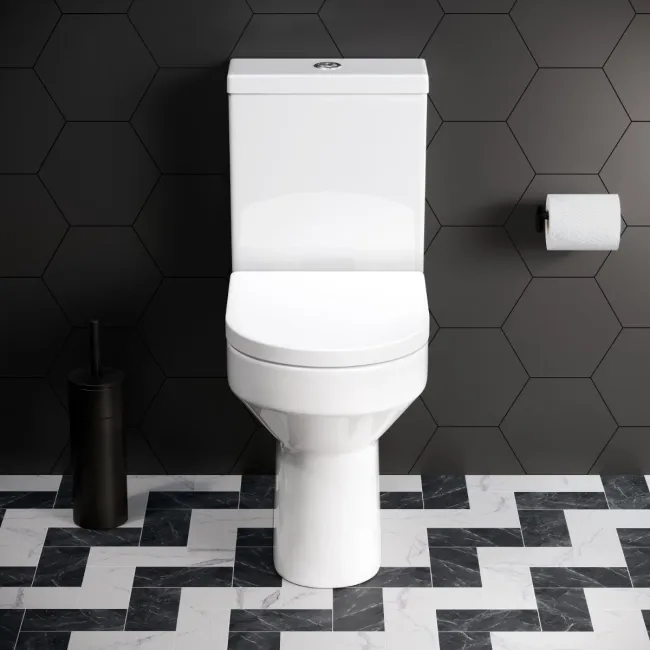 Lodi Rimless Comfort Height Close Coupled Toilet With Soft Close Seat