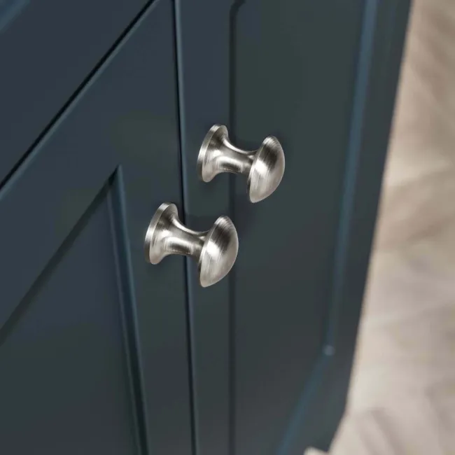 Bermuda Inky Blue Vanity with Marble Top & Oval Counter Top Basin 800mm