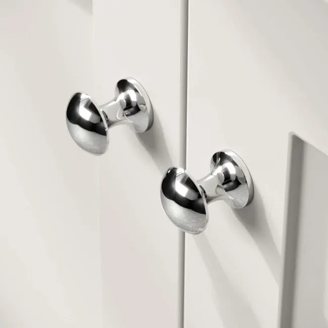 Milos Cotton White Combination Vanity Basin and Houston Toilet 1000mm - Chrome Handles