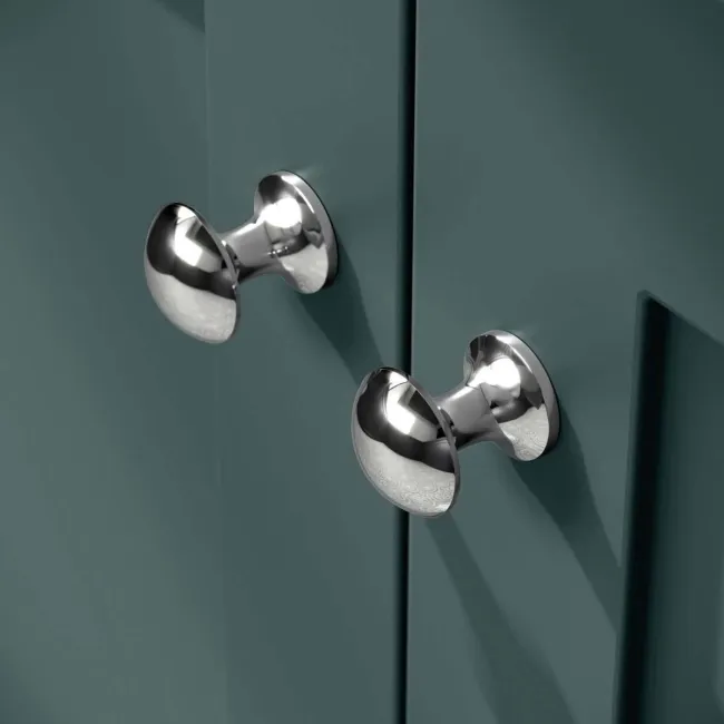 Milos Mystic Green Combination Vanity Basin and Houston Toilet 1000mm - Chrome Handles