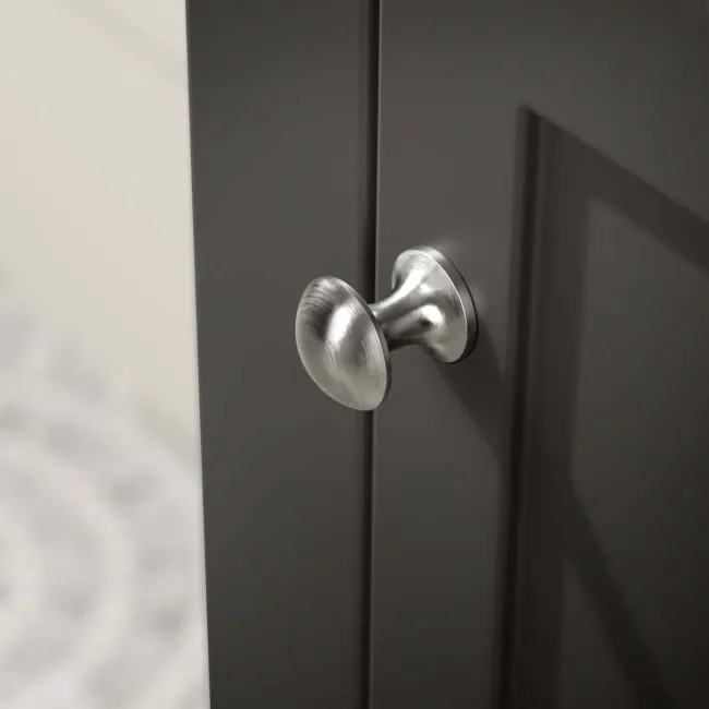 Bermuda Graphite Grey Floor Standing Tall Cabinet 1500x350mm