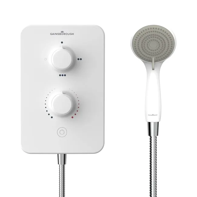 Gainsborough Slim Duo Electric Shower White 10.5kW