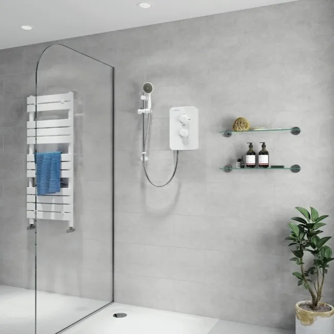 Gainsborough Slim Mono Electric Shower White 9.5kW