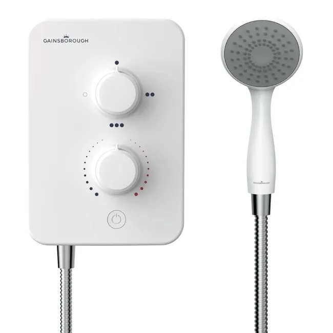 Gainsborough Slim Mono Electric Shower White 9.5kW