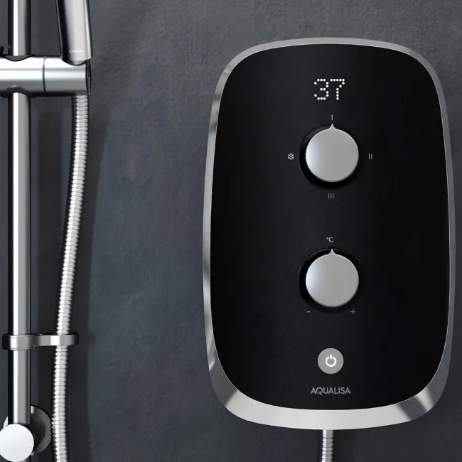 Aqualisa eMOTION Electric Shower - 10.5KW - Midnight Black