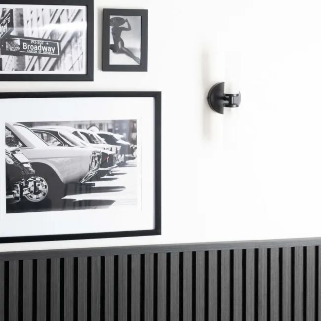 Trepanel® Black Wood Acoustic Panel Top Trim