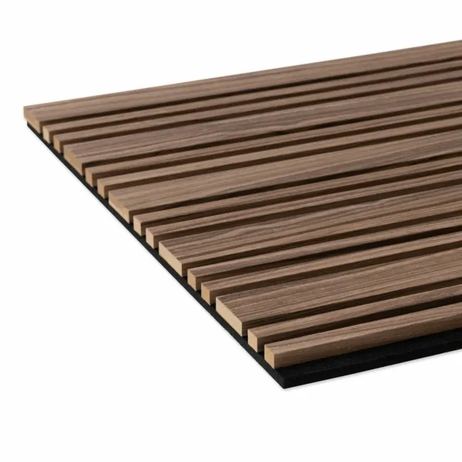 Trepanel Design® Autumn Brown Multi-Width Acoustic Wood Wall Panels