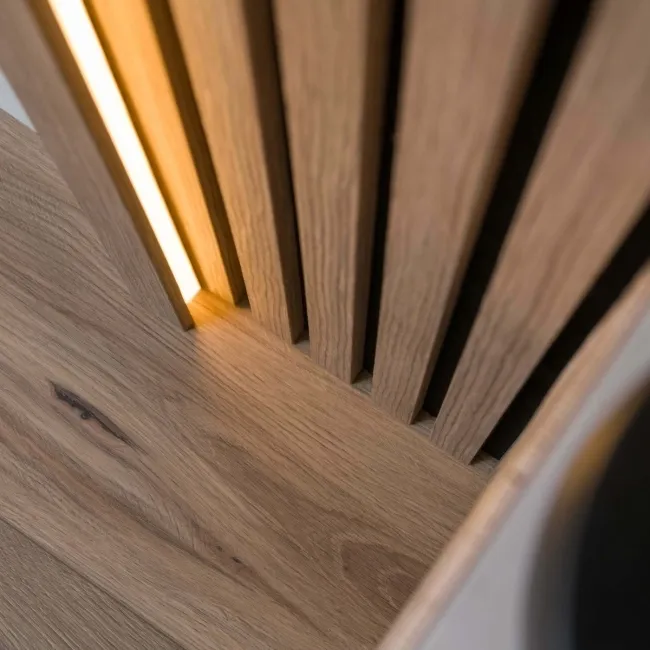 Trepanel® Smoked Oak Wood Acoustic Panel Top Trim with Lighting Option