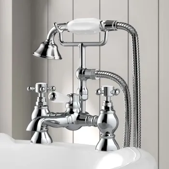 Thames Traditional Chrome Bath Shower Mixer Tap