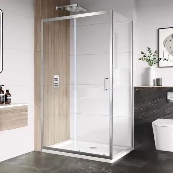 London 6mm Sliding Shower Enclosure 1100x760mm