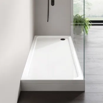 London Rectangular Stone Shower Tray 1700x700mm & Riser Kit