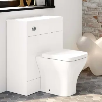 Harper Gloss White Back To Wall Unit And Atlanta Toilet