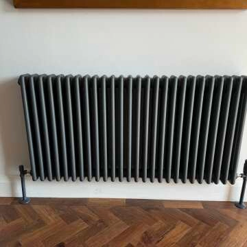 Athens Anthracite Triple Column Horizontal Traditional Radiator 600x1190mm
