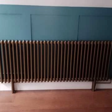 Athens Antique Gold Double Column Horizontal Traditional Radiator 600x1595mm