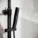 Matt Black Square Thermostatic Shower