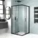 London Matt Black 6mm Corner Entry Shower Enclosure 900x900mm