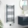 Barcelona Electric Inky Blue Straight Heated Towel Rail 1000x500mm